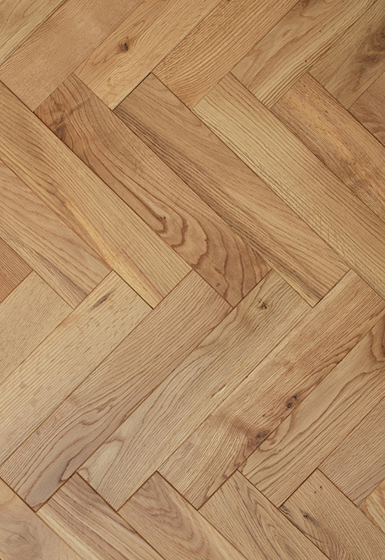 White Oak 70 Lantai kayu solid disikat