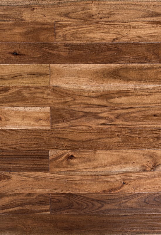 Acacia daun kecil 90mm lantai kayu solid yang diproteksi tangan