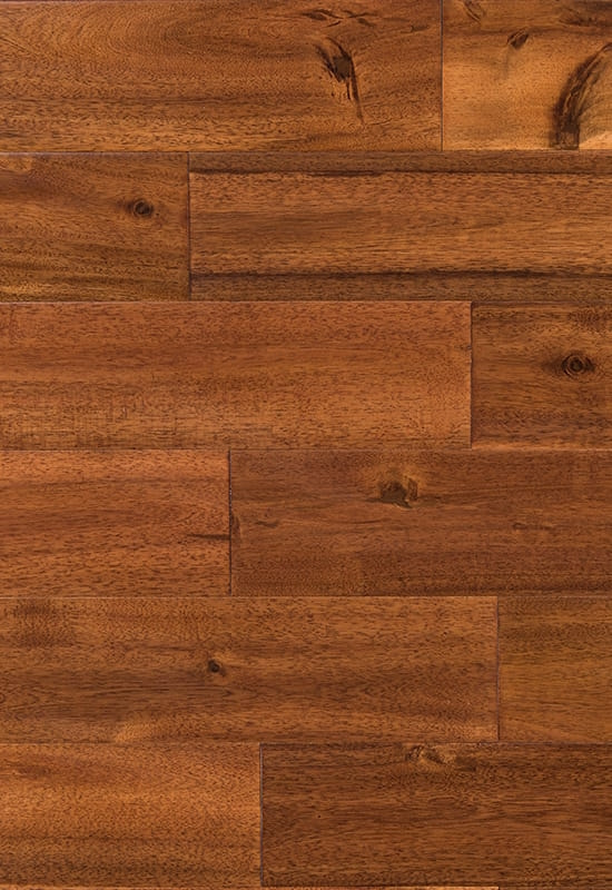 Big Leaf Acacia 90 (120) Lantai kayu solid tertekan tangan tertekan