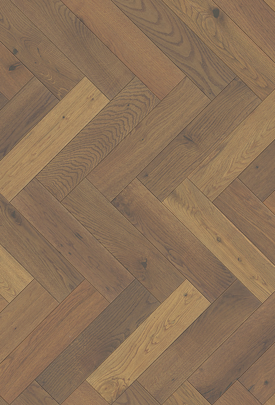Dark Smoked Eastern Europe Herringbone Engineered Wood Flooring OA003-3
